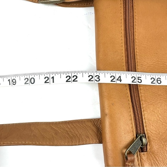 Clava American Messenger Bag Vintage British Tan Handbag Purse Unisex - Picture 10 of 10